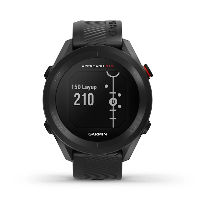 Garmin Approach S12 Golf Watch Black Front