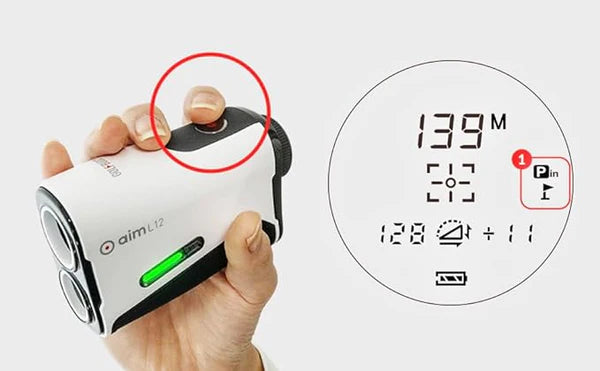 GolfBuddy Aim L12 Golf Rangefinder with Slope Pin Finder 2