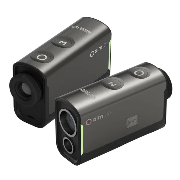 GolfBuddy Aim L20 Golf Rangefinder with Slope Shot Tracking Angled 2