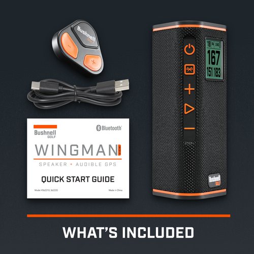 Bushnell Wingman View Golf Speaker In The Box