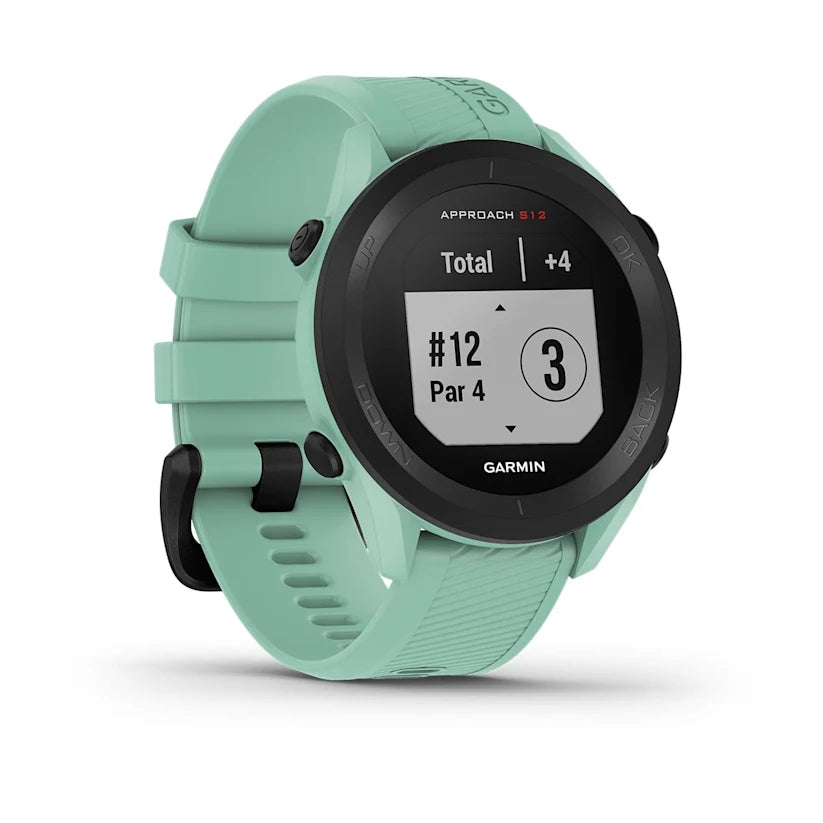 Garmin Approach S12 Golf Watch Neo Tropic Angled