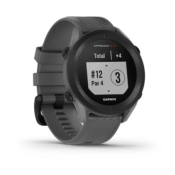 Garmin Approach S12 Golf Watch Slate Grey Angled