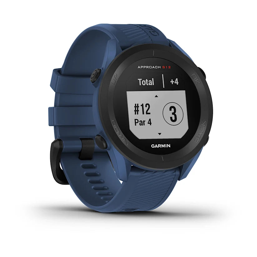 Garmin Approach S12 Golf Watch Tidal Blue Angled