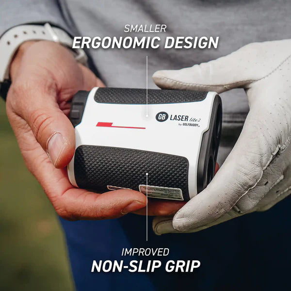 GolfBuddy Laser Lite2 Golf Rangefinder with Slope Ergonomic Design