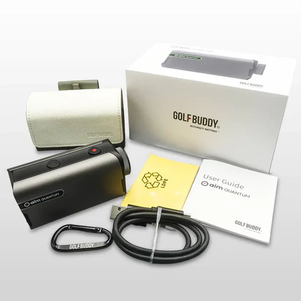 GolfBuddy aim Quantum Premium Pocket Rangefinder In The Box