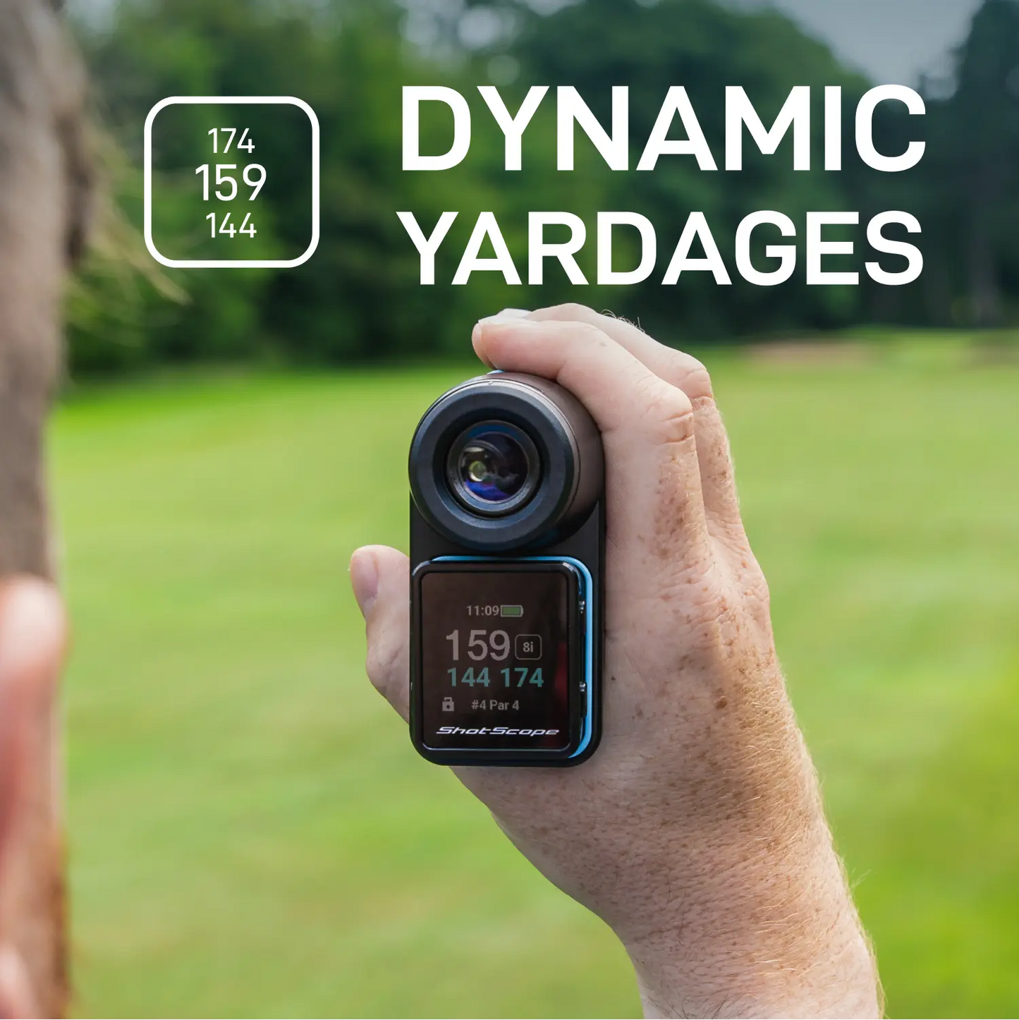 Shot Scope Pro LX 2nd Gen Golf Rangefinder Blue Dynamic Yardages