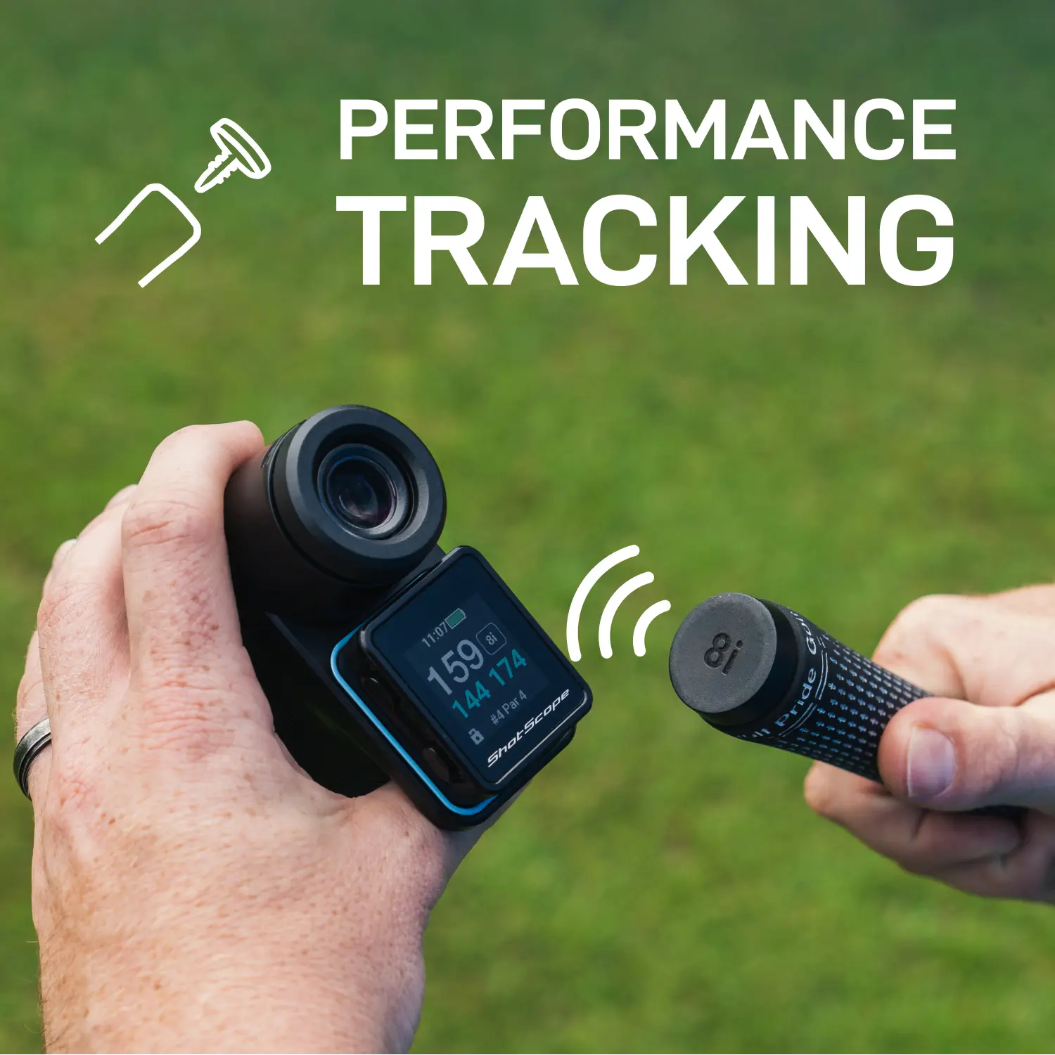 Shot Scope Pro LX 2nd Gen Golf Rangefinder Blue Performance Tracking