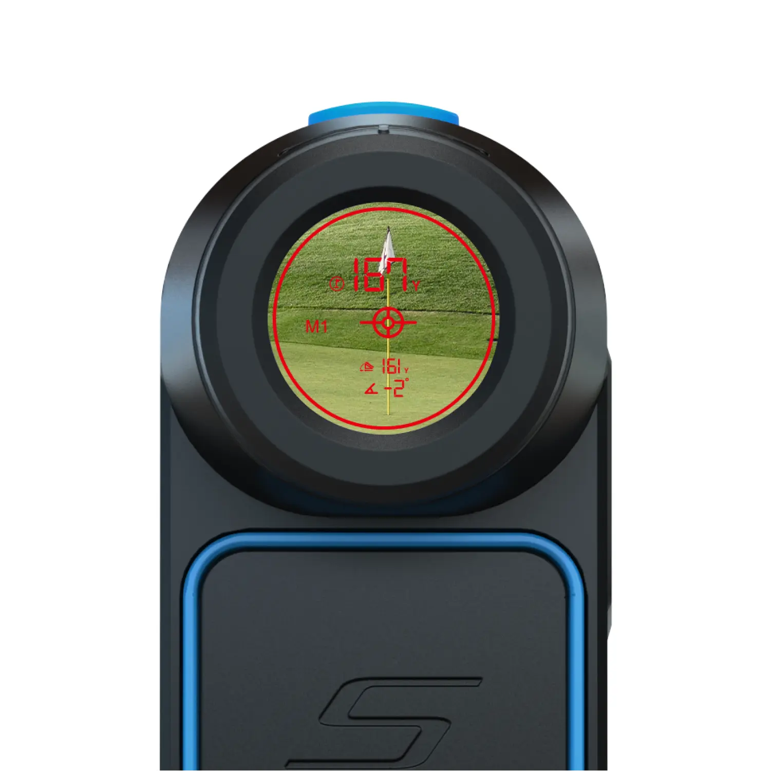 Shot Scope Pro LX 2nd Gen Golf Rangefinder Blue Viewfinder