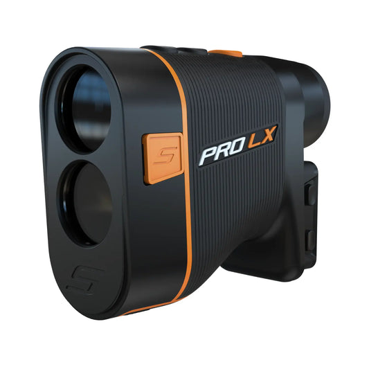 Shot Scope Pro LX 2nd Gen Golf Rangefinder Orange Angled