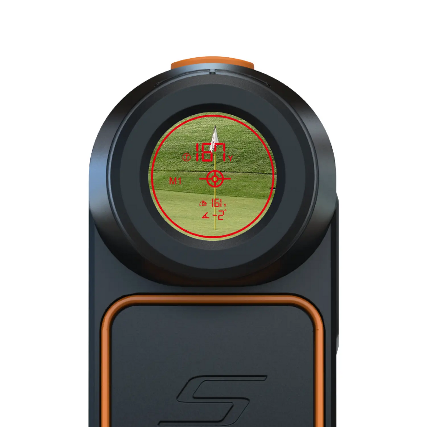 Shot Scope Pro LX 2nd Gen Golf Rangefinder Orange Viewfinder