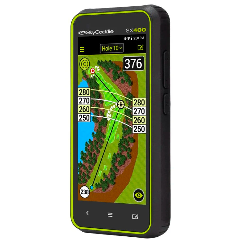 SkyCaddie SX400 Golf GPS Handheld Angled Left