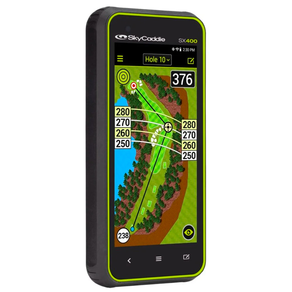 SkyCaddie SX400 Golf GPS Handheld Angled Right