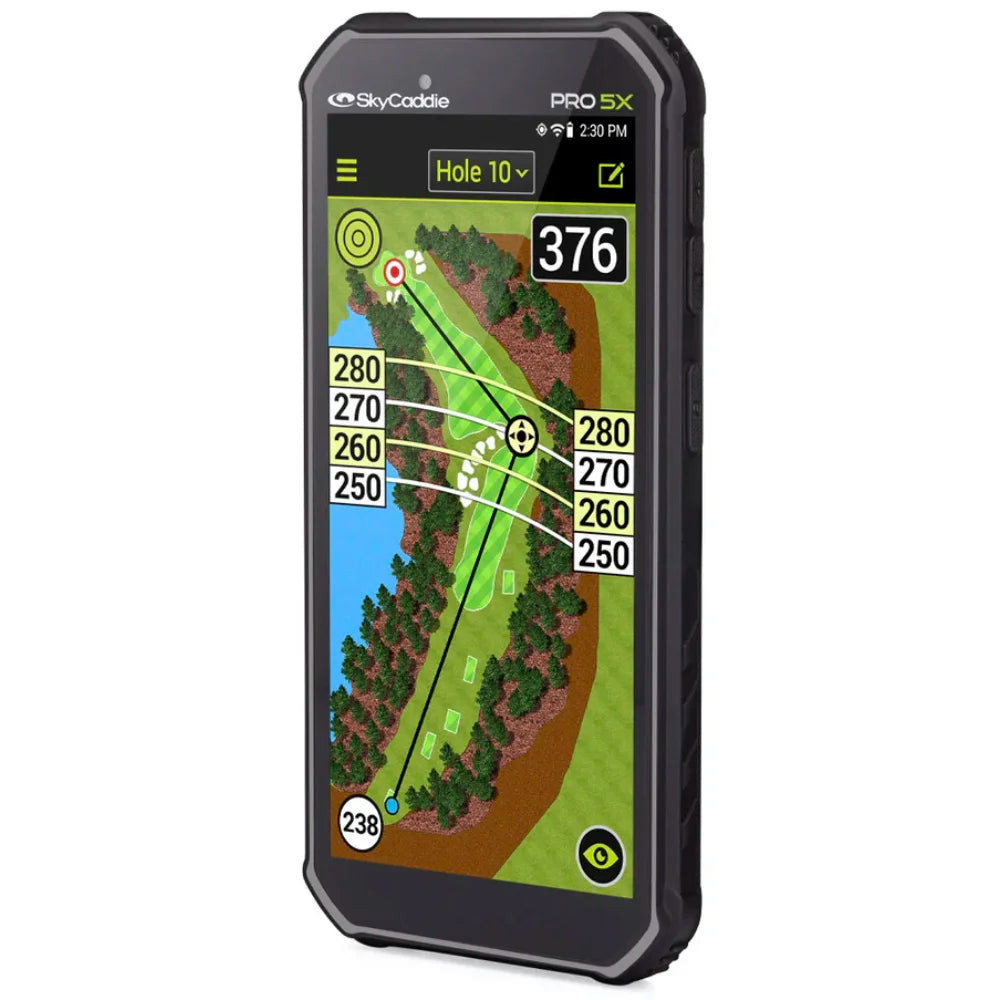 SkyCaddie SX550 Golf GPS Handheld Angled Left