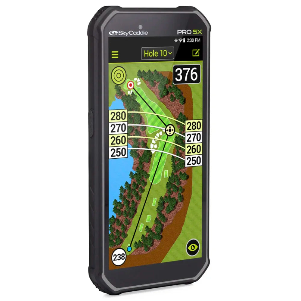 SkyCaddie SX550 Golf GPS Handheld Angled Right