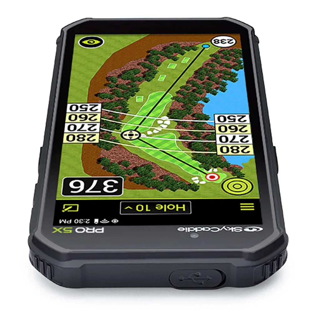 SkyCaddie SX550 Golf GPS Handheld Angled Top