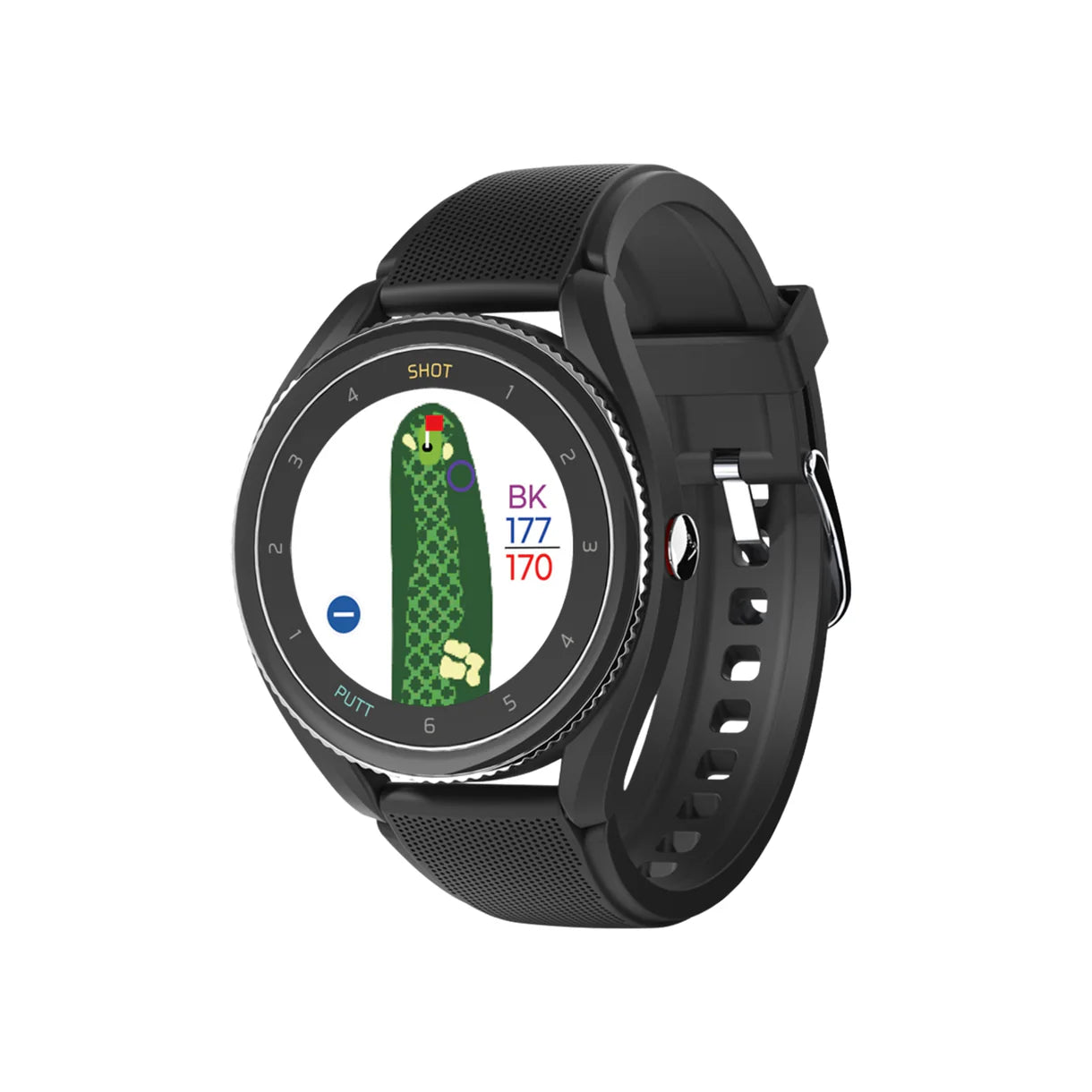 Voice Caddie T9 Golf Watch Black Angled